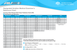 Designated Aviation Medical Examiner`s Reference Chart