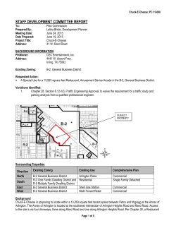 staff development committee report