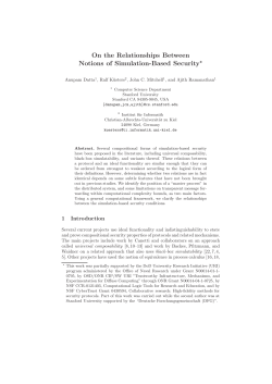 On the Relationships Between Notions of