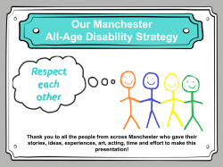 Our Manchester All-Age Disability Strategy