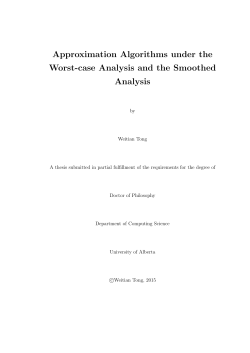 Approximation Algorithms under the Worst-case Analysis and