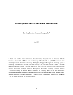 Do Foreigners Facilitate Information Transmission?