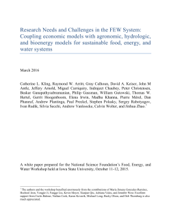 Coupling economic models with agronomic, hydrologic, and