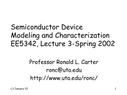EE 5342 Lecture