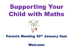 Maths meeting - Keys Meadow Primary School