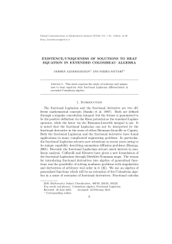 EXISTENCE/UNIQUENESS OF SOLUTIONS TO HEAT EQUATION