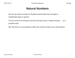 Natural Numbers