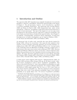 Subjective Expected Utility