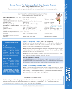 Pool Pass Form - City of Cedar Rapids