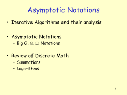 Introduction to Algorithm Analysis