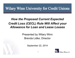 How the Proposed Current Expected Credit Loss (CECL) Rule Will
