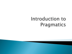 Speech Act Theory