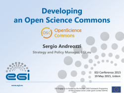 Open Science Commons - Indico