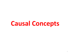 Causal Concepts - howMed Lectures