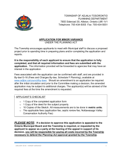 please note - Adjala Tosorontio