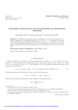 Distortion mismatch in the quantization of probability measures