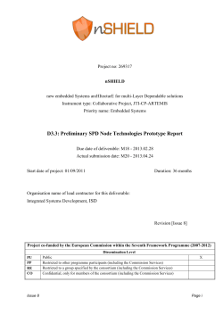 D3.3 Preliminary SPD Node Technologies Prototype Report