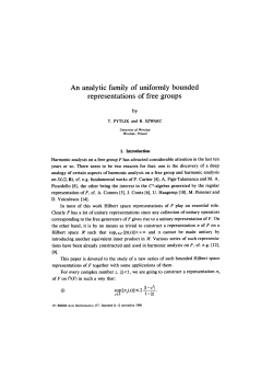 An analytic family of uniformly bounded