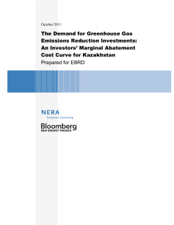 The Demand for Greenhouse Gas Emissions Reduction