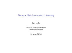 General Reinforcement Learning