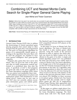 Combining UCT and Nested Monte-Carlo Search for Single