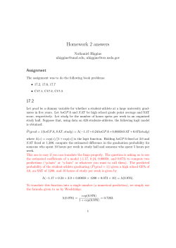 Homework 2 answers - Nathaniel Higgins