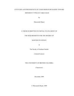 ATTITUDES AND PREFERENCES OF