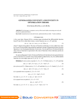 generalized convexity and invexity in optimization theory