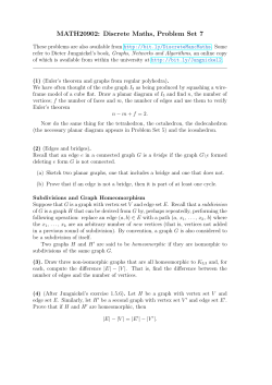 MATH20902: Discrete Maths, Problem Set 7