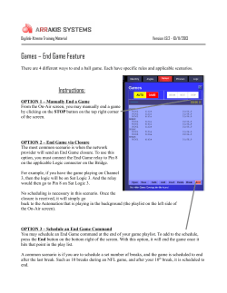 Games &ndash; End Game Feature