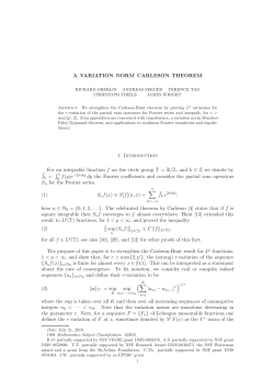 A variation norm Carleson theorem