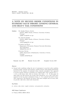 A note on second order conditions in extreme