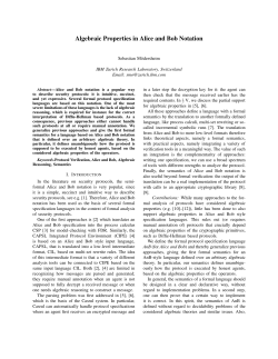 Algebraic Properties in Alice and Bob Notation