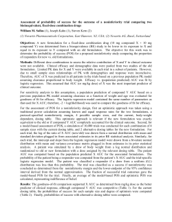 Assessment of probability of success for the outcome of a
