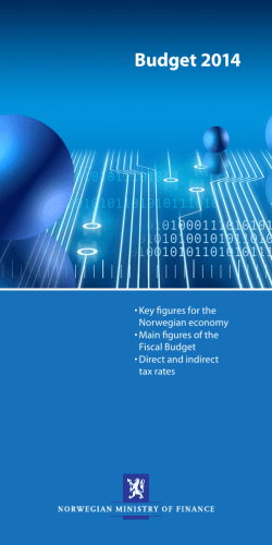 Budget 2014 - Statsbudsjettet