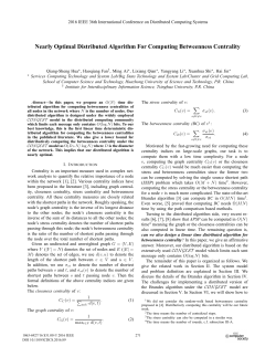 Nearly Optimal Distributed Algorithm for Computing Betweenness
