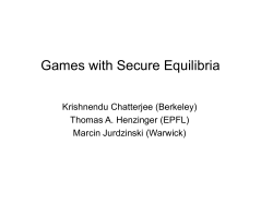 Games with Secure Equilibria: A Theory for Component