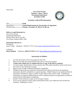 COMPETITIVE SEALED BID