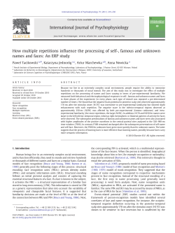 How multiple repetitions influence the processing of self