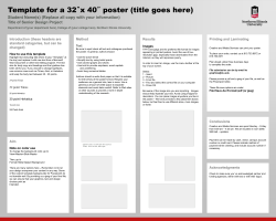 Poster Template - Northern Illinois University