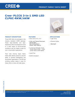 PLCC6 3-in-1 SMD LED: CLP6C-RKW/AKW