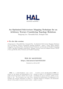 An Optimized Sub-texture Mapping Technique for an Arbitrary