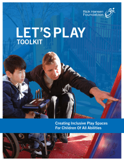 LET`S PLAY - Rick Hansen Foundation