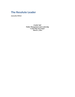 The Resolute Leader - University of Memphis, the Blogs