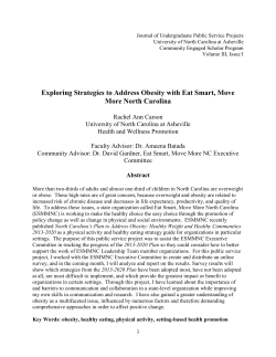 Exploring Strategies to Address Obesity with Eat Smart, Move More