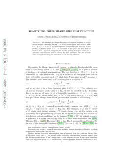 Duality for Borel measurable cost functions