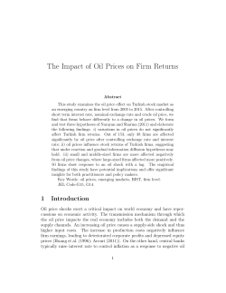 The Impact of Oil Prices on Firm Returns