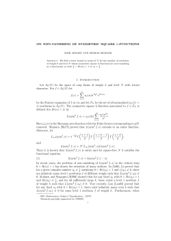 On non-vanishing of symmetric square L-functions