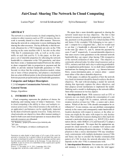 FairCloud: Sharing The Network In Cloud Computing