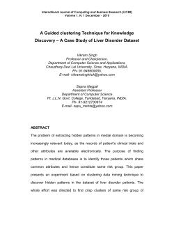 A Case Study of Liver Disorder Dataset